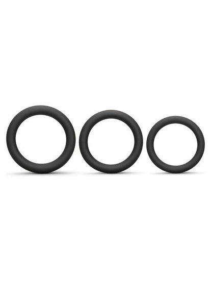 b-Vibe Snug Ring Lite - 3-Pack Snug Fit Silicone Cock Ring B-Vibe