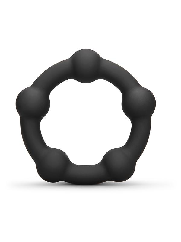 b-Vibe Snug Ring Orbit - Nubby Snug Fit Silicone Cock Ring