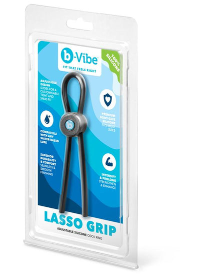 b-Vibe Lasso Grip - Fully Adjustable Silicone Cock Ring