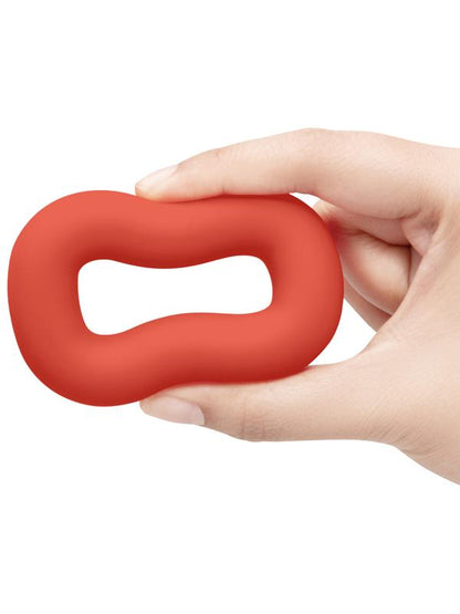 b-Vibe Flex Ring Bulk - Silicone Cock Ring - Red B-Vibe