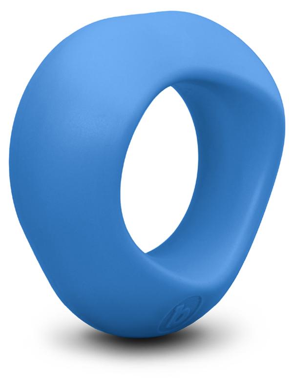 b-Vibe Flex Ring Delta - Silicone Cock Ring - Blue