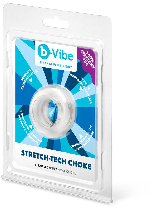 b-Vibe Stretch-Tech Choke - Ultra Stretchy Cock Ring B-Vibe
