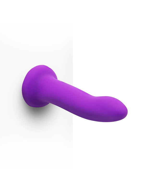 Duo 2Pc 5.in. and  7.75 in. Silicone Dildo & Harness Set Together