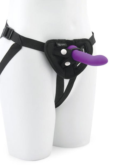 Duo 2Pc 5.in. and  7.75 in. Silicone Dildo & Harness Set Together