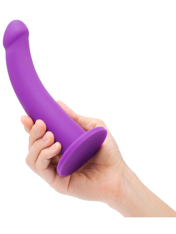 Tilt 6.5 in. Vibrating Silicone Dildo & Harness Set