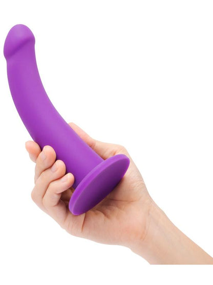 Tilt 6.5 in. Vibrating Silicone Dildo & Harness Set