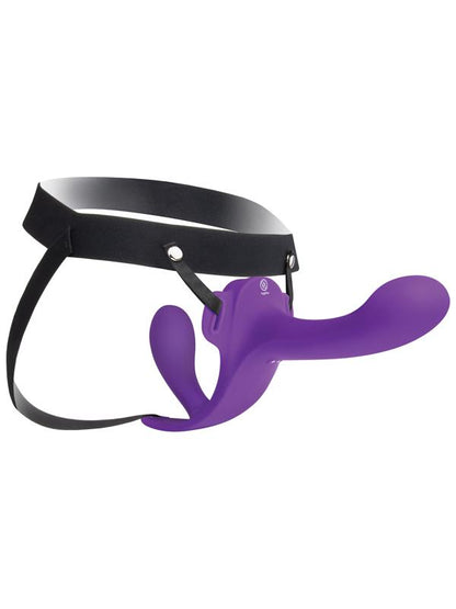 Lock-In Dual-Ended Vibrating Strap-On & Harness Set