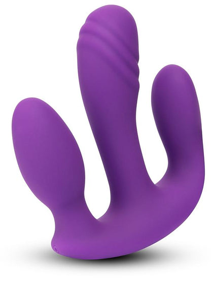 Blended Pleasure Remote Controlled Triple-Pronged Vibrator