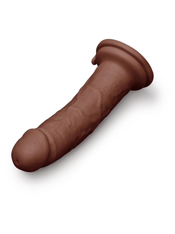 Together Tones 8.5 in. Realistic Dildo - Dark Together