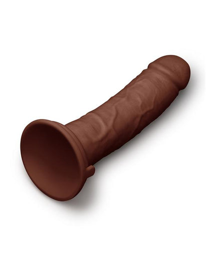 Together Tones 8.5 in. Realistic Dildo - Dark Together
