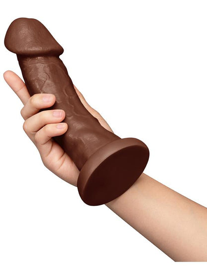 Together Tones 9 in. Realistic Dildo - Dark Together