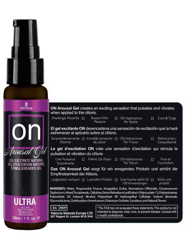 On ULTRA Arousal Gel 1 fl oz. (29ml) Bottle Sensuva
