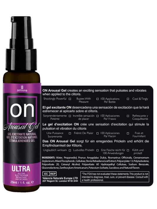 On ULTRA Arousal Gel 1 fl oz. (29ml) Bottle Sensuva