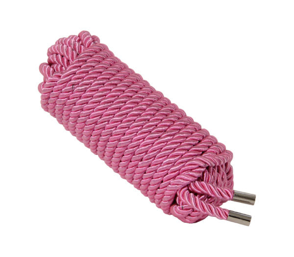 Rop002 Silky Bondage Rope Pink - Club X