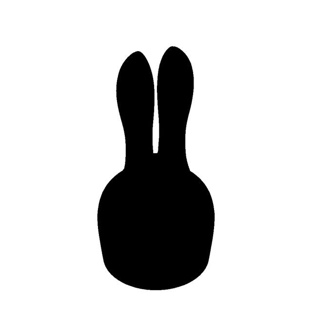 Bunny Attachment Purple Wand Massager Vibrator Black - Club X