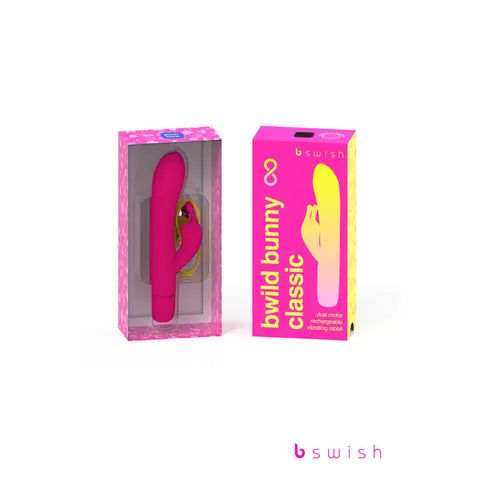 Bwild Classic Bunny Infinite Sunset Pink 15.2 cm USB Rechargeable Rabbit Vibrator  - Club X