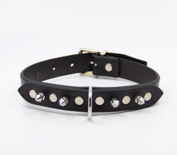Col006 Spiked Leather Collar  - Club X