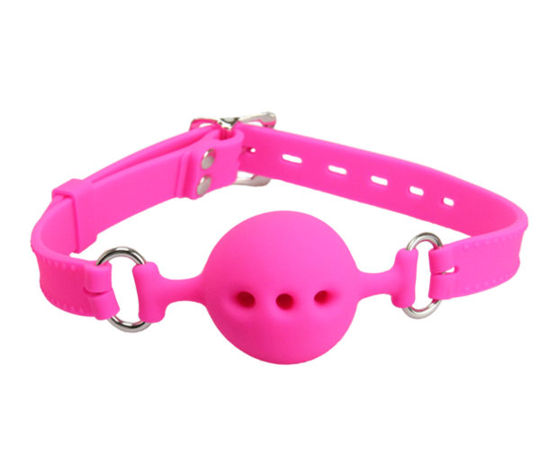 Gag011 Silicone Gag With Breathable Ball Pink - Club X