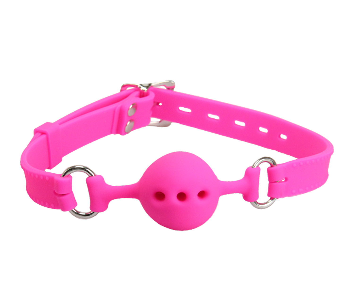 Gag011A Silicone Gag W/ Petite Breathable Ball Pink - Club X