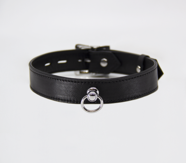 COL011 Lockable Leather Collar  - Club X