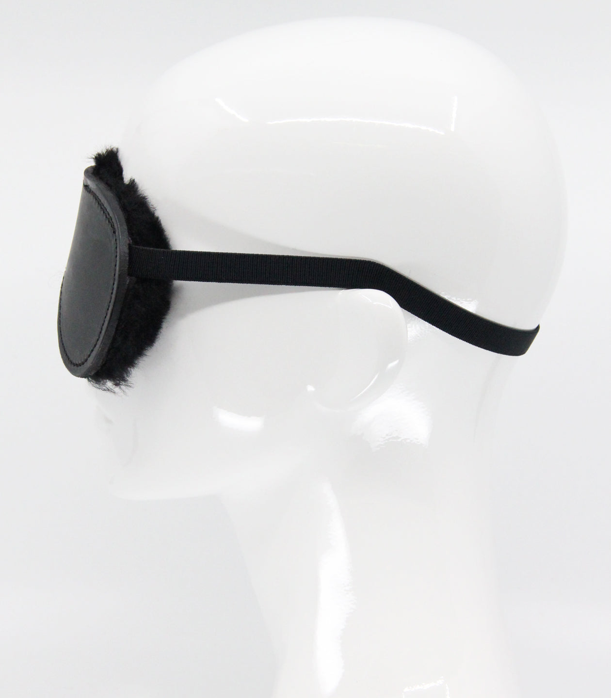 BLI004 Sheepskin Lined Blindfold  - Club X