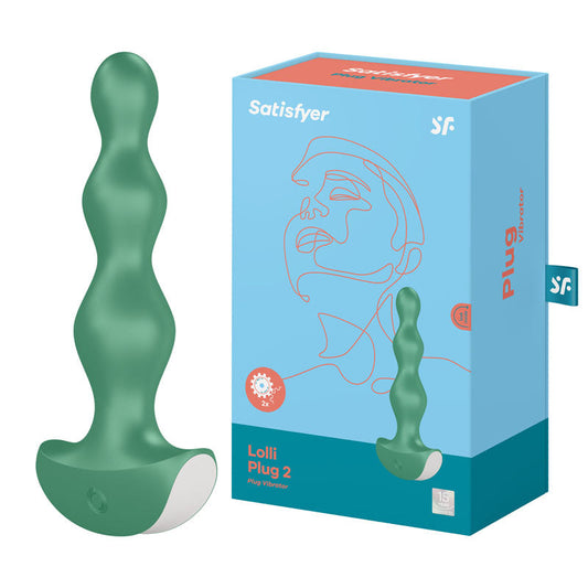 Satisfyer Lolli-Plug 2 - Green Vibrating Anal Beads Satisfyer