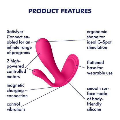 Satisfyer Top Secret Plus Connect App Pink - Club X