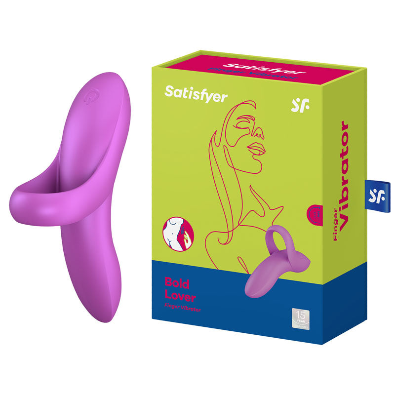 Satisfyer Bold Lover - Dark Pink USB Rechargeable Finger Stimulator Satisfyer