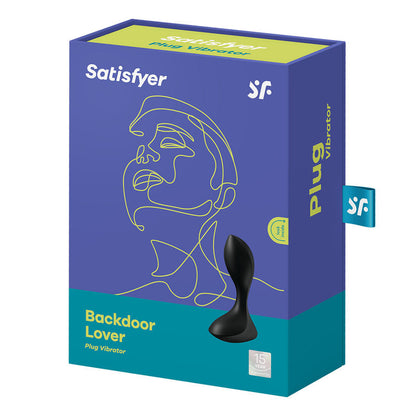 Satisfyer Backdoor Lover - Black USB Rechargeable Vibrating Butt Plug Satisfyer