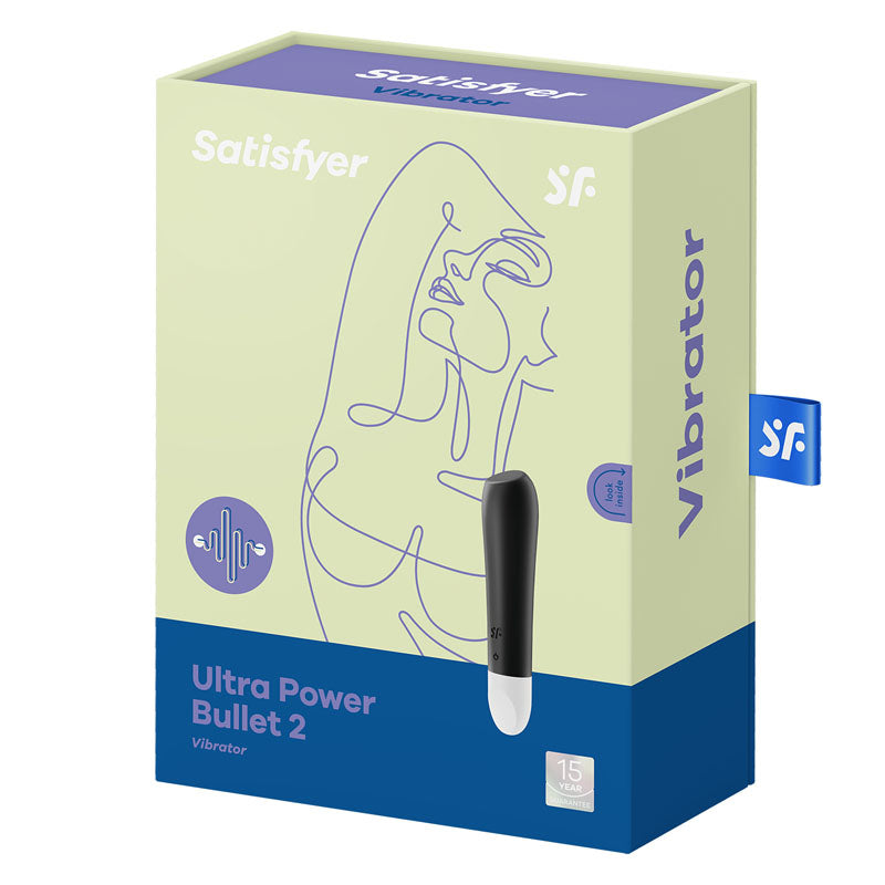 Satisfyer Ultra Power Bullet 2 - Black USB Rechargeable Bullet Satisfyer