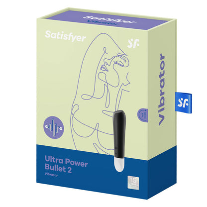 Satisfyer Ultra Power Bullet 2 - Black USB Rechargeable Bullet Satisfyer