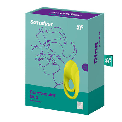 Satisfyer Spectacular Duo - Light Green USB Rechargeable Cock & Balls Ring Satisfyer