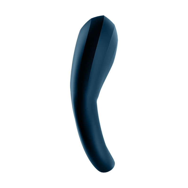 Satisfyer Epic Duo - Navy Blue USB Rechargeable Cock & Balls Ring with App Control Satisfyer