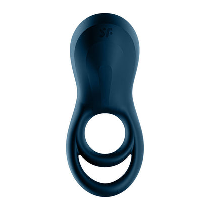 Satisfyer Epic Duo - Navy Blue USB Rechargeable Cock & Balls Ring with App Control Satisfyer
