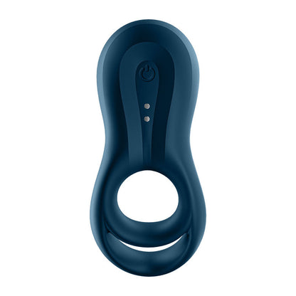 Satisfyer Epic Duo - Navy Blue USB Rechargeable Cock & Balls Ring with App Control Satisfyer