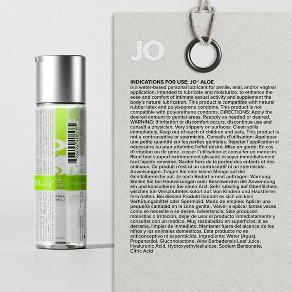 JO Aloe - 120ml - Water Based Lubricant with Aloe - 120 ml Bottle JO