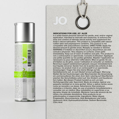 JO Aloe - 120ml - Water Based Lubricant with Aloe - 120 ml Bottle JO