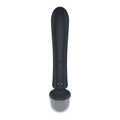 Satisfyer Triple Lover - Grey USB Rechargeable Rabbit Vibrator and Massage Wand Satisfyer