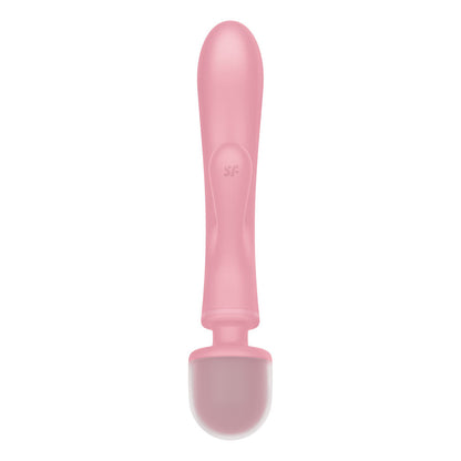 Satisfyer Triple Lover - Pink USB Rechargeable Rabbit Vibrator and Massage Wand Satisfyer