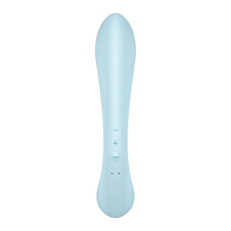 Satisfyer Triple Oh - Light Blue USB Rechargeable Rabbit Vibrator Satisfyer