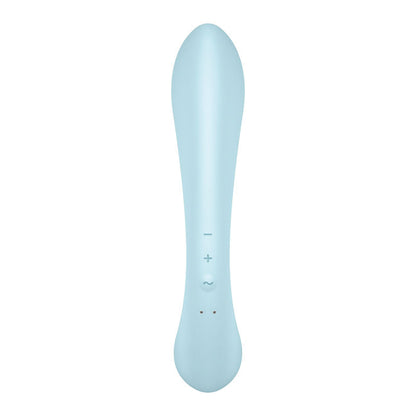 Satisfyer Triple Oh - Light Blue USB Rechargeable Rabbit Vibrator Satisfyer