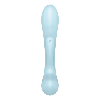 Satisfyer Triple Oh - Light Blue USB Rechargeable Rabbit Vibrator Satisfyer