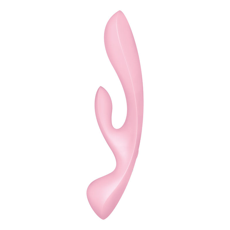 Satisfyer Triple Oh - Pink USB Rechargeable Rabbit Vibrator Satisfyer
