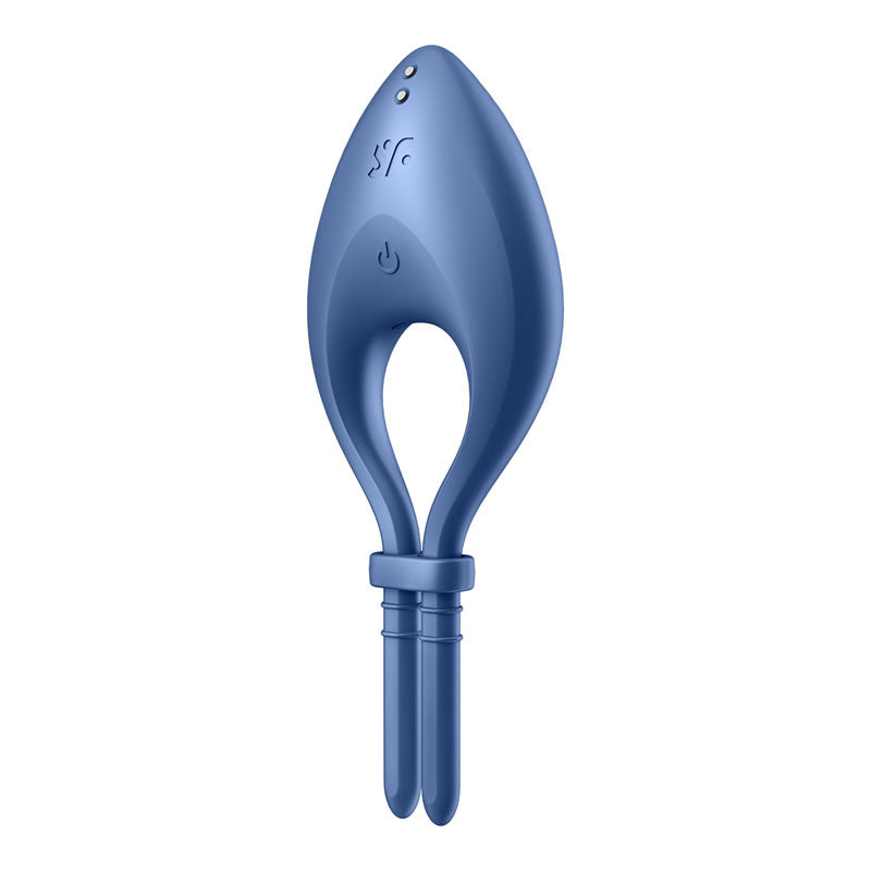 Satisfyer Bullseye - Blue - Blue Vibrating Adjustable Lasso Cock Ring Satisfyer