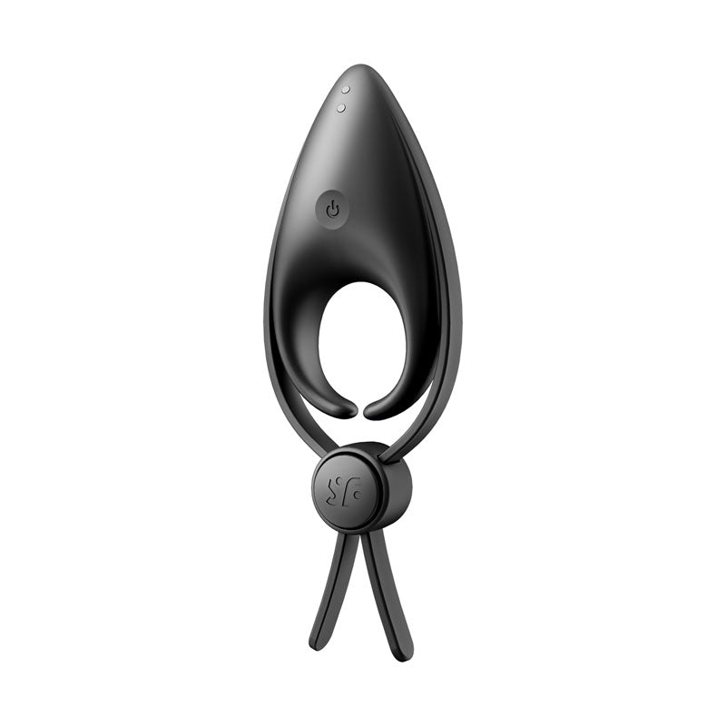 Satisfyer Sniper - Black - Black Vibrating Adjustable Lasso Cock Ring Satisfyer