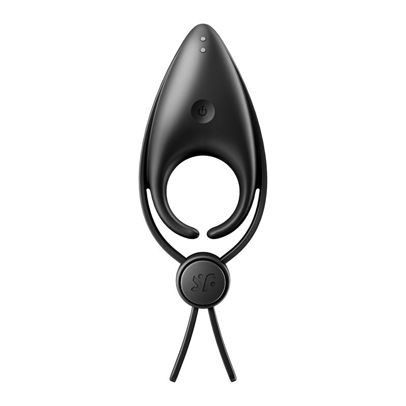 Satisfyer Sniper - Black - Black Vibrating Adjustable Lasso Cock Ring Satisfyer