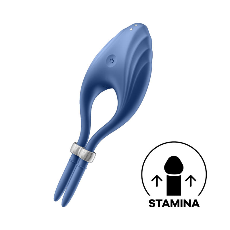 Satisfyer Duelist - Blue Vibrating Adjustable Lasso Cock Ring Satisfyer
