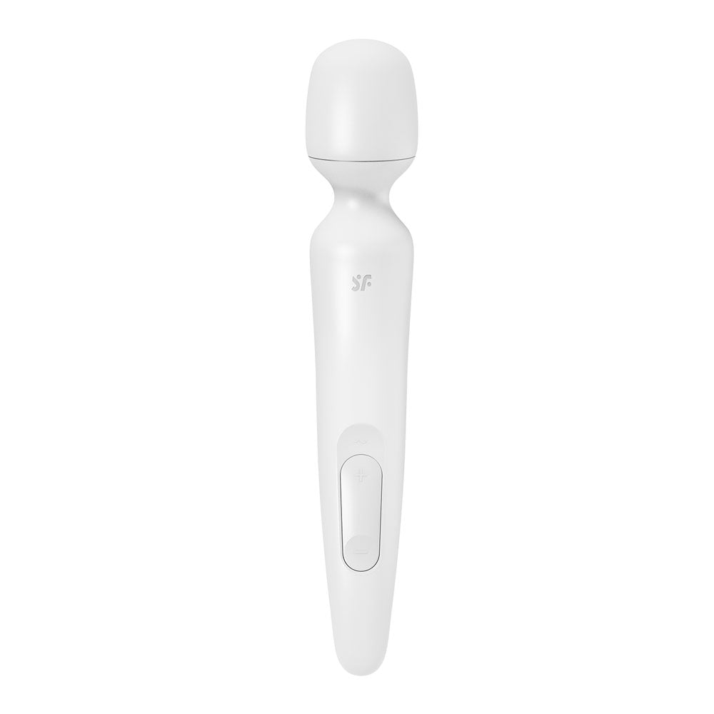 Satisfyer Wand-erland - White - White/Rose Gold USB Rechargeable Massage Wand