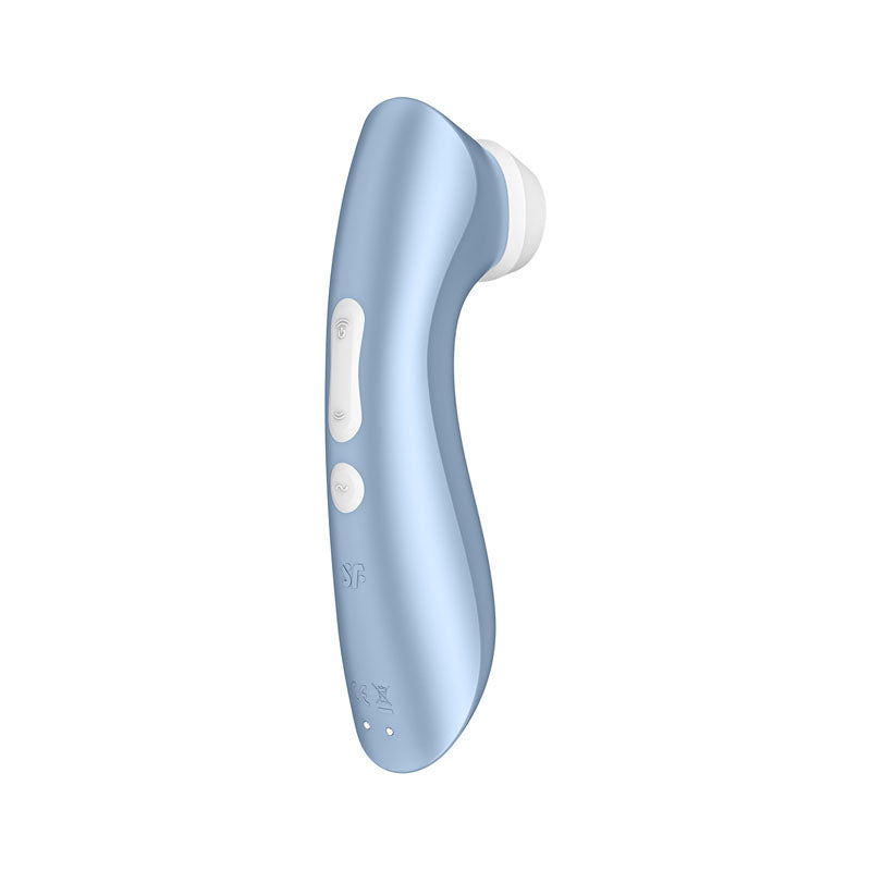 Satisfyer Pro 2+ - Blue Touch-Free USB-Rechargeable Clitoral Stimulator with Vibration Satisfyer