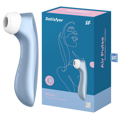 Satisfyer Pro 2+ - Blue Touch-Free USB-Rechargeable Clitoral Stimulator with Vibration Satisfyer